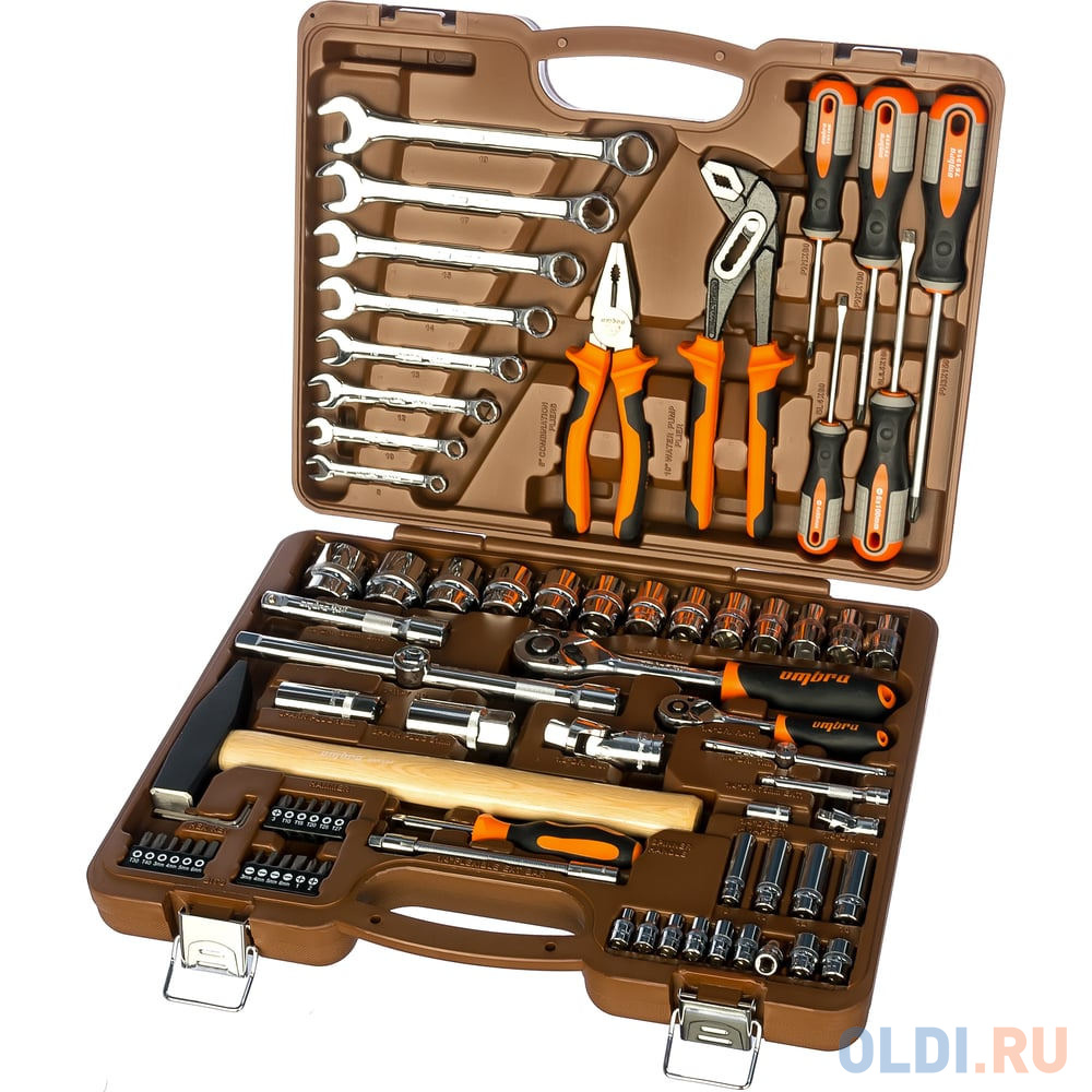 

Ombra Универсальный набор инструмента 1/2"и 1/4"DR. 77 пр. OMT77S 55436