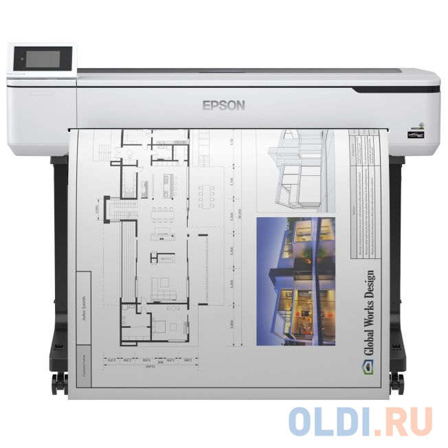 Плоттер струйный Epson SureColor SC-T5100 (A0; 36 (914 мм); 4-цветная струйная печать; 2400 x 1200;  31 сек А1; USB; LAN; Wifi)