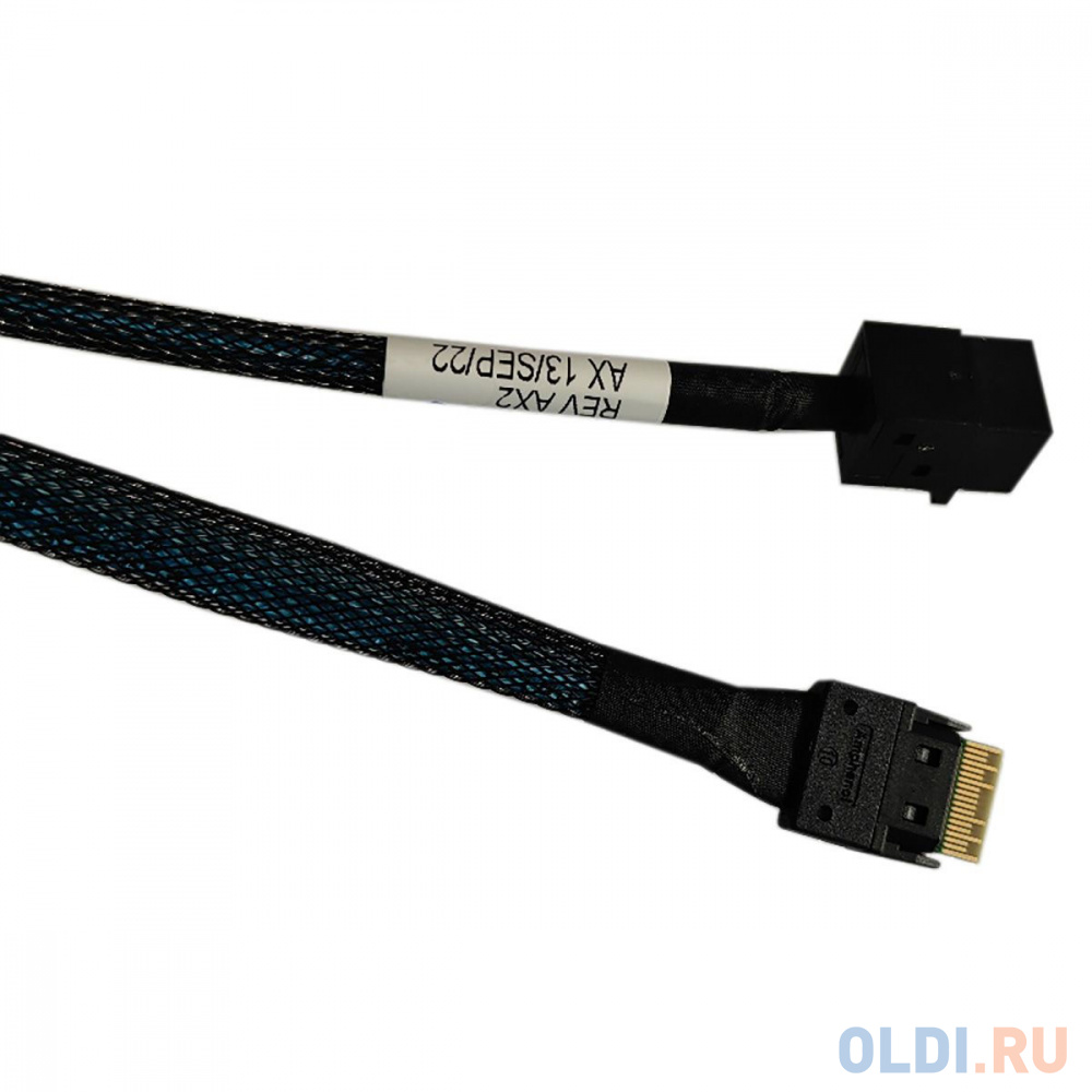 Кабель Amphenol  RSL38-2804  Slimline SASx4 (SFF8654) -to- HD MiniSAS x4 (SFF8643) 80cm