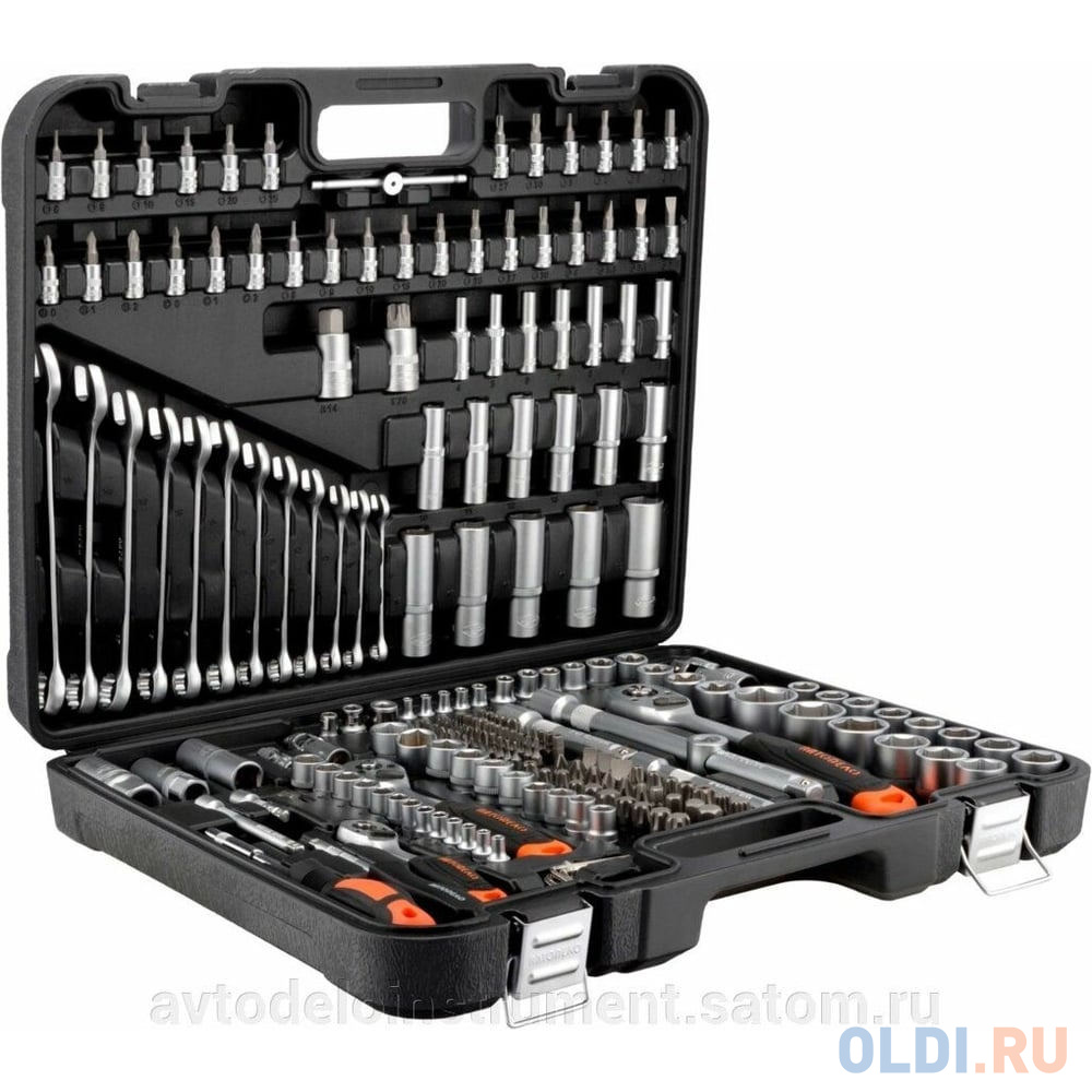 

Автоdело Набор инструмента 216пр. 1/2DR 3/8DR 1/4DR (39926) 16300