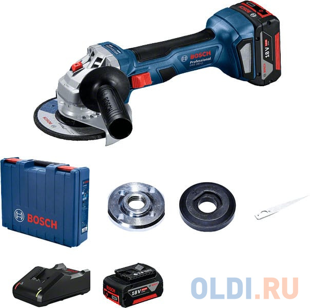 Углошлифовальная машина Bosch GWS 180-LI 11000об/мин рез.шпин.:M14 d=125мм (06019H9021)