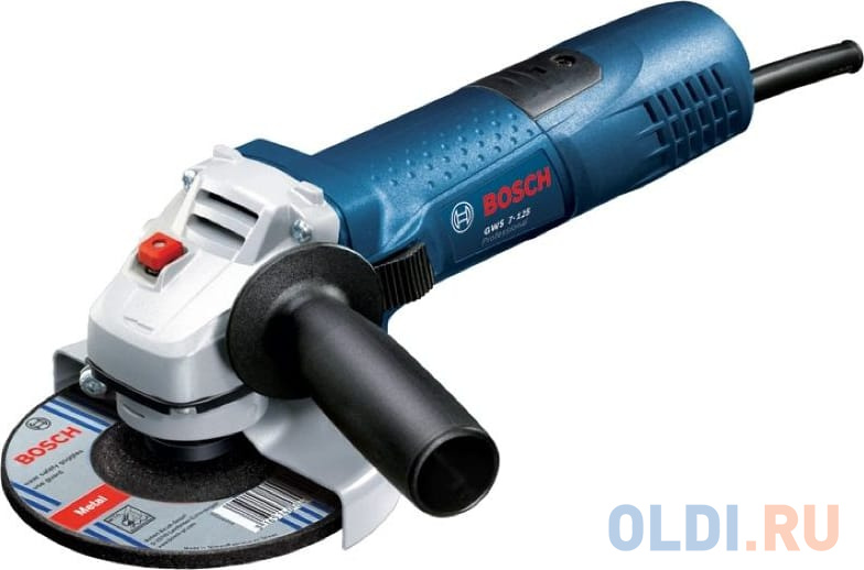 Углошлифовальная машина Bosch GWS 7-125 720Вт 11000об/мин рез.шпин.:M14 d=125мм (0601388108)