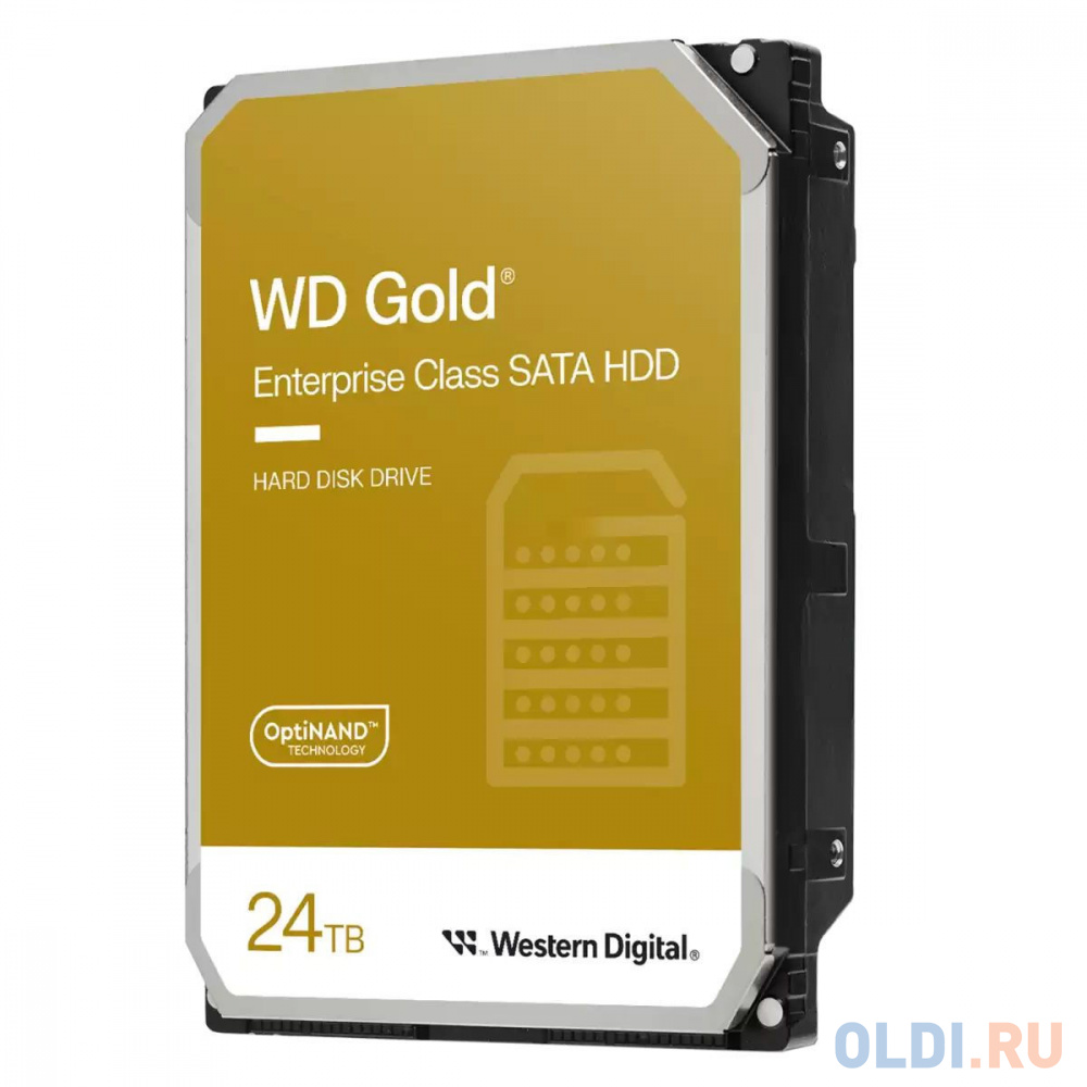 Жесткий диск Western Digital 3.5" 24TB WD241KRYZ Gold SATA3, Cache 298MB, 7200 rpm