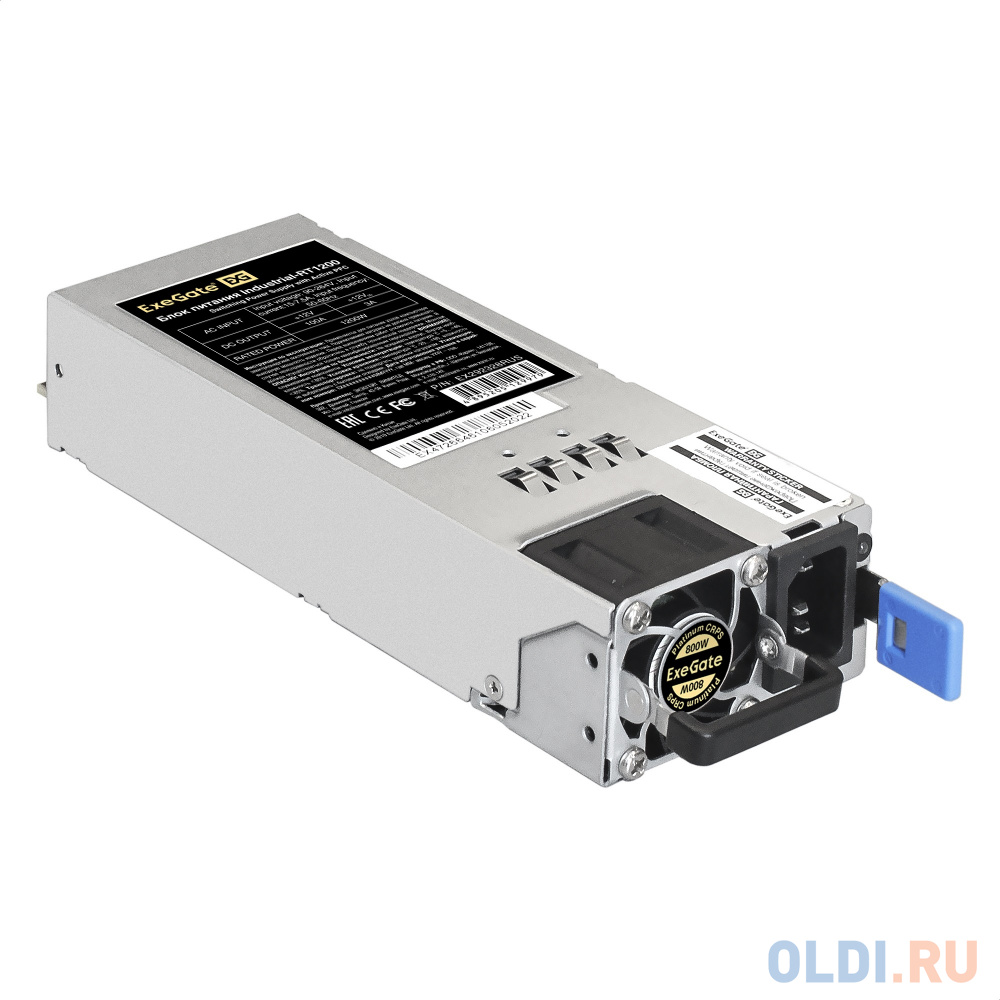 

Серверный БП (модуль к RTS800 Redundant) 800W ExeGate Industrial-RT800 (APFC, КПД 94%(80 PLUS Platinum), 4 cm fan)