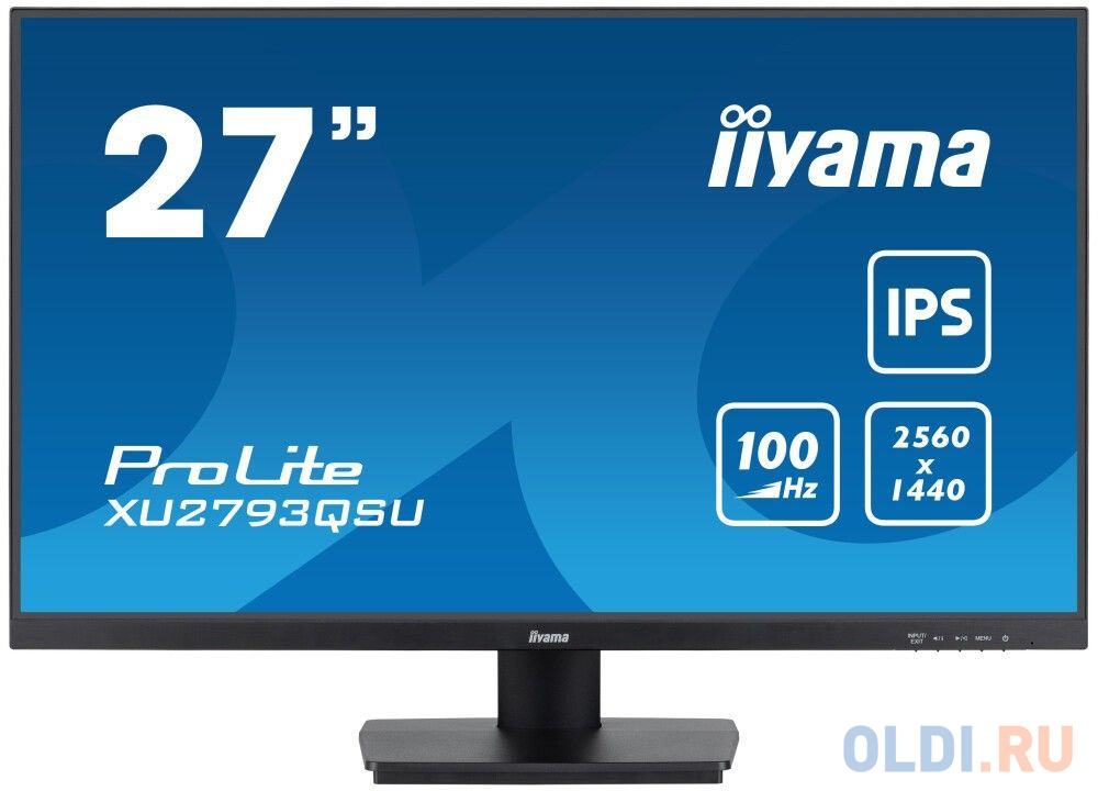 

LCD IIYAMA 27" XU2793QSU-B6 {IPS 2560x1440 100Hz 1ms 250cd 8bit 1300:1 DVI 2xHDMI2.0 DisplayPort1.2 2xUSB3.2 2x2W VESA}