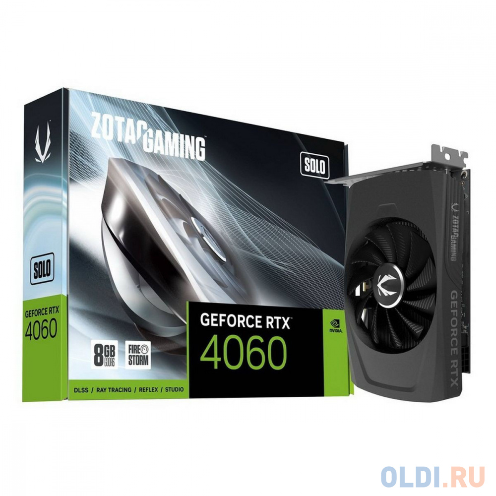 

Видеокарта Zotac RTX4060 8GB SOLO GDDR6 128bit 3xDP HDMI 1FAN Lite Pack