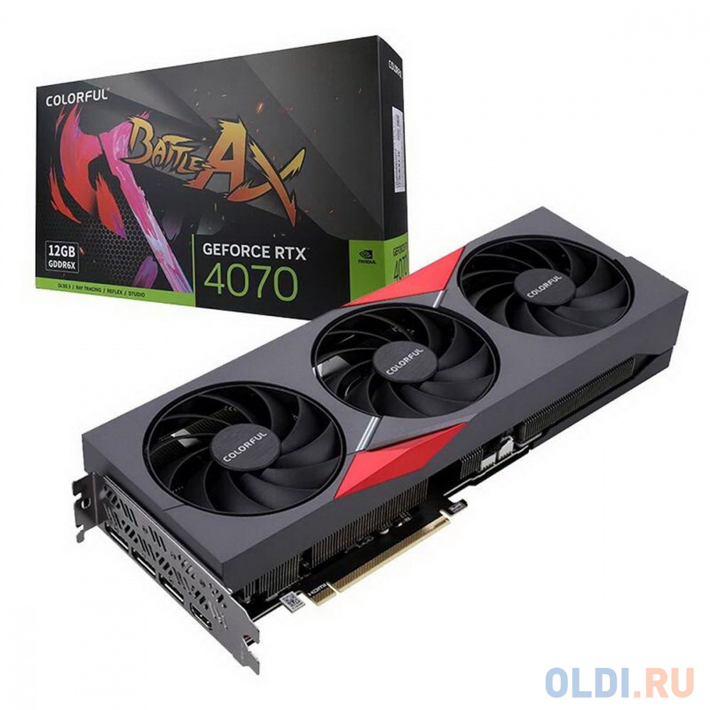 

Видеокарта Colorful RTX4070 NB EX-V 12GB GDDR6X 192bit 3xDP HDMI 3FAN