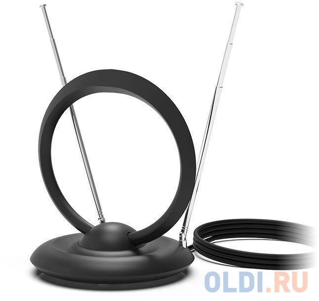 

RITMIX RTA-111 AV {DVB-T, DVB-T2, ISDB-T/H, ATSC, DAB (радио), 88-108 МГц ; 174-240 МГц; 470-862 МГц. Сопротивление 75 Ом. Телескопические усы антенны до 40см. Антенный кабель 2м, кабель питания 1,5м}, Чёрный