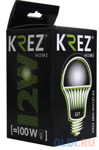 Лампа светодиодная колба KREZ E27 12W 2700K 4BM-WH127-03 фото