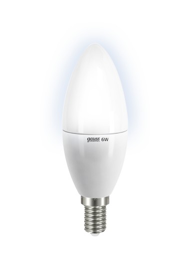 Лампа GAUSS LED Elementary Candle 6W E14 4100K LD 33126 от OLDI