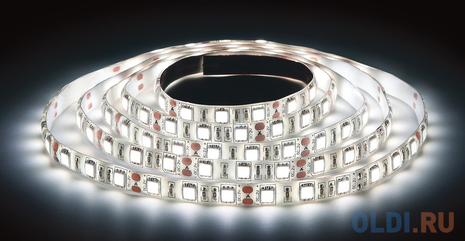 

ЭРА Лента светодиодная 14,4Вт/м LS5050-60LED-IP65-W Холодный белый {Лента светодиодная (5м/10мм