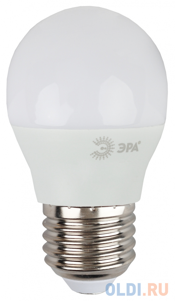 Лампа светодиодная шар Эра P45-9w-827-E27 E27 9W 2700K эра б0029044 светодиодная лампа шарик led smd p45 9w 840 e27