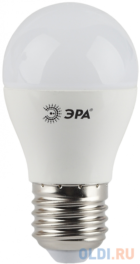 Лампа светодиодная шар Эра P45-7w-827-E27 E27 7W 2700K Б0020550 лампа светодиодная шар эра p45 9w 827 e27 e27 9w 2700k