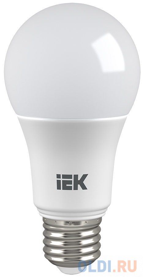Лампа светодиодная груша IEK A60 E27 15W 6500K LLE-A60-15-230-65-E27 лампа светодиодная груша эра smd a60 15w 827 e27 e27 15w 2700k