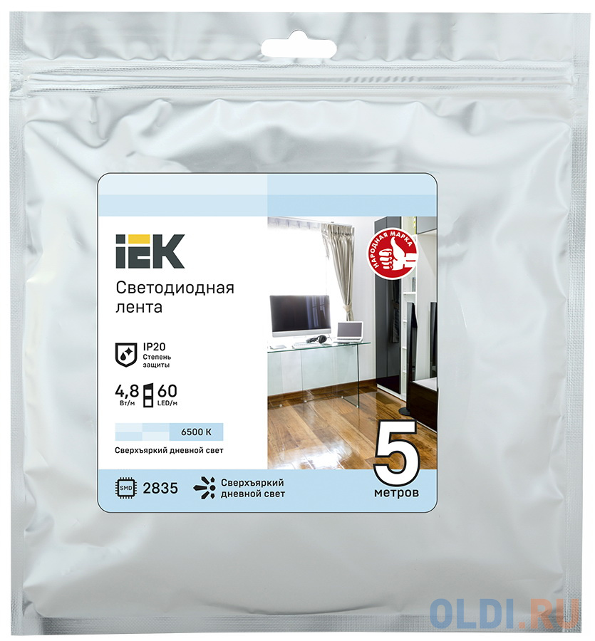 

IEK LSR1-2-060-20-3-05 Лента LED 5м LSR-2835W60-4,8-IP20-12В