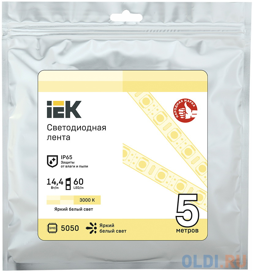 

IEK LSR2-1-060-65-3-03 Лента LED 3м LSR-5050WW60-14,4-IP65-12В
