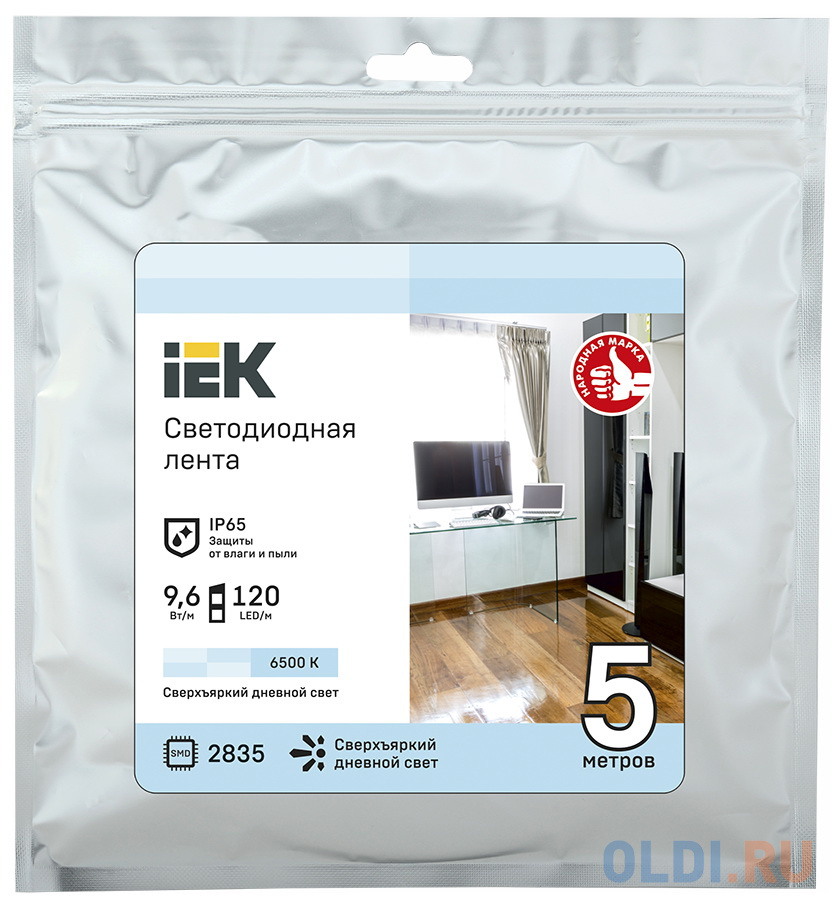 

IEK LSR1-2-120-65-3-05 Лента LED 5м LSR-2835W120-9,6-IP65-12В