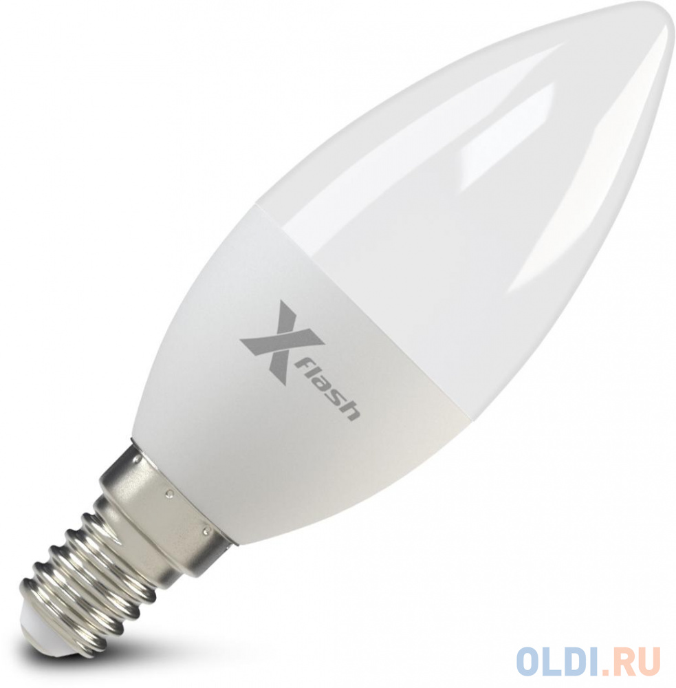 Лампа светодиодная свеча X-Flash XF-E14-C37-6.5W-2700K-230V E14 6.5W 2700K 47499 от OLDI
