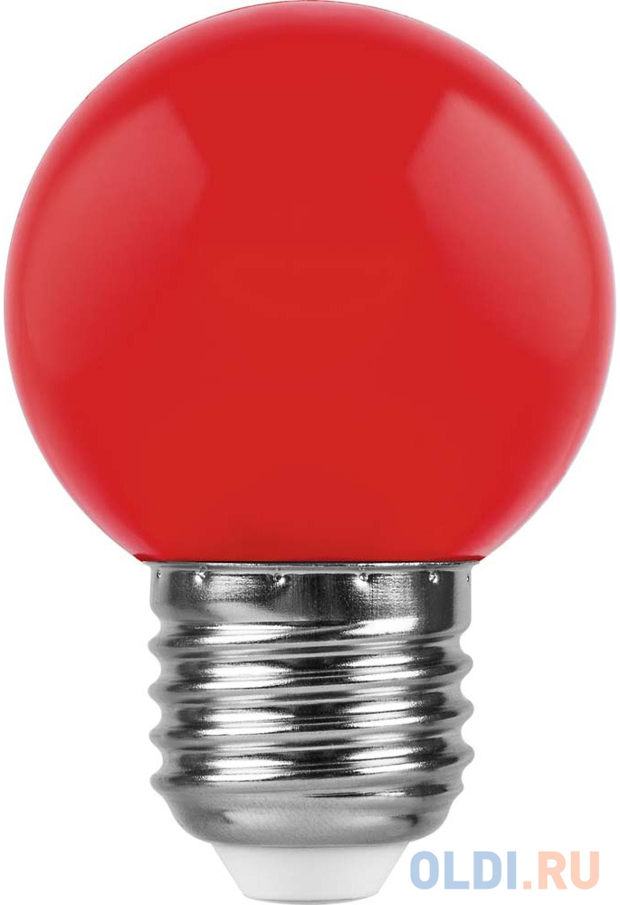 

Лампа светодиодная FERON 25116 (1W) 230V E27 красный, LB-37