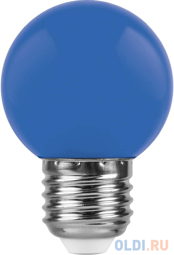 

Лампа светодиодная FERON 25118 (1W) 230V E27 синий, LB-37