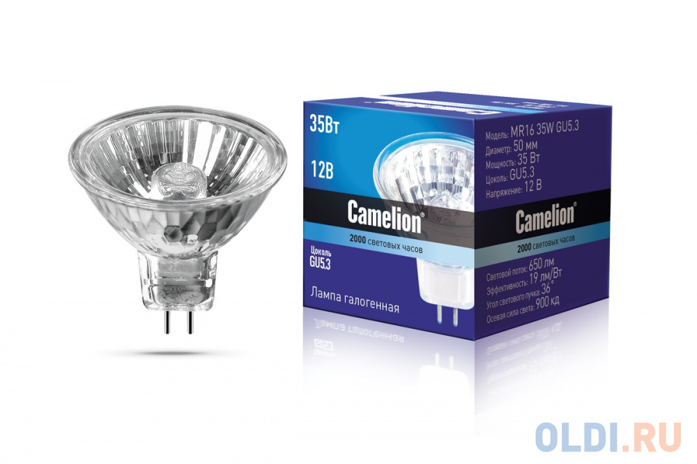 

Лампа галогенная CAMELION 2931 MR16 35Вт 12В