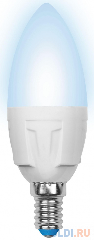 Лампа светодиодная свеча Uniel LED-C37 7W/NW/E14/FR PLP01WH E14 7W 4000K UL-00002411