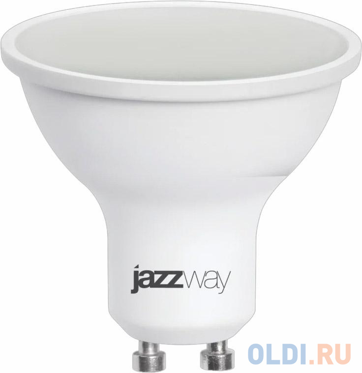 Фото - Лампа светодиодная рефлекторная JazzWay PLED-SP GU10 GU10 7W 3000K лампа светодиодная pled sp g45 7вт шар 5000к холод бел e27 540лм 230в jazzway 1027887 2