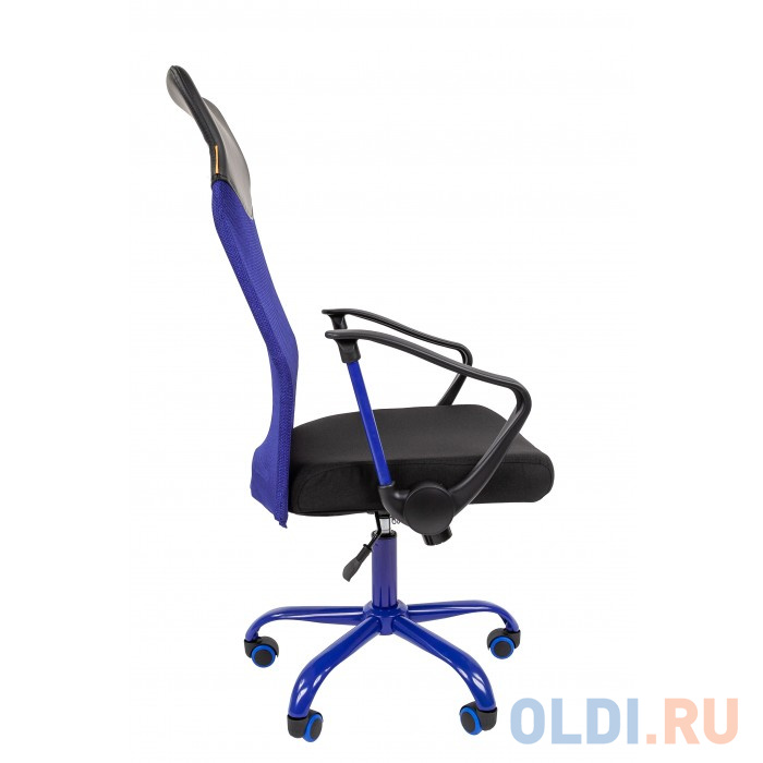 Офисное кресло Chairman 610 15-21 черный + синий, цвет чёрный с синим - фото 2