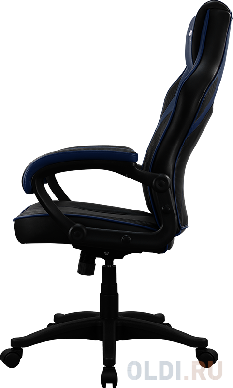 Игровое кресло Aerocool AC40C AIR Black Blue , черно-синее, до 150 кг, ШxДxВ : 64x67x111-119см, газлифт класс 3 до 100 мм, механизм 