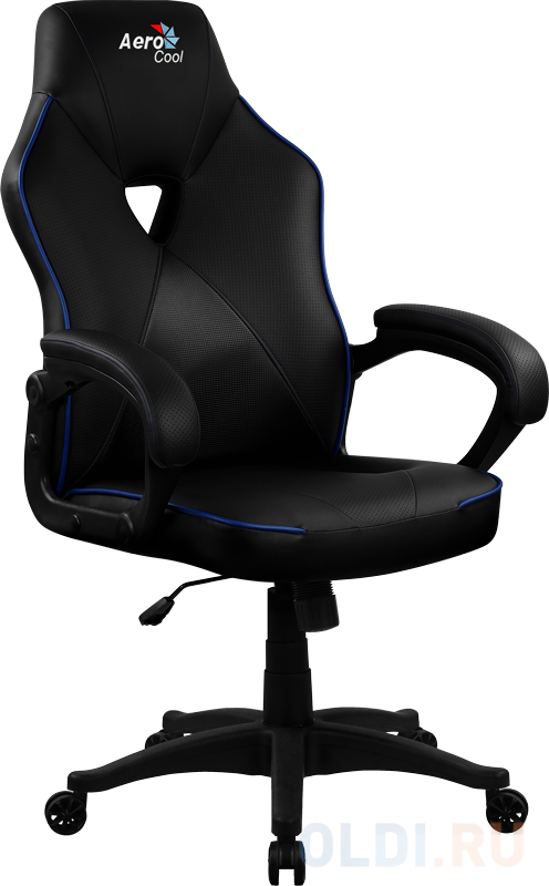 

Игровое кресло Aerocool AC50C AIR Black Blue , черно-синее, до 125 кг, ШxДxВ : 65x67.5x108-116см, газлифт класс 4 до 100 мм, механизм "Бабочка