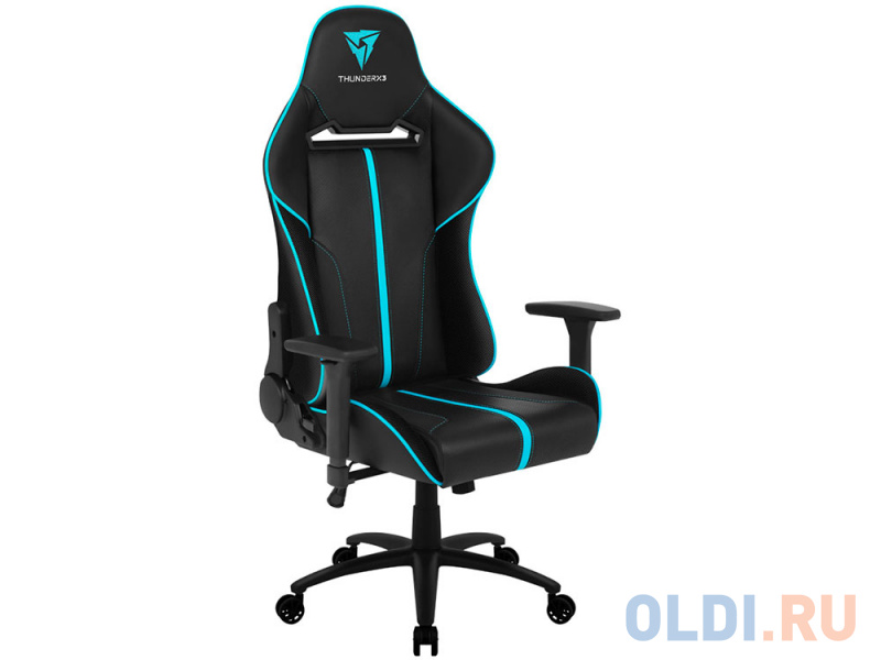 

Игровое кресло ThunderX3 BC5-BC black/cyan (AIR Tech, экокожа, регулируемый угол наклона, механизм к