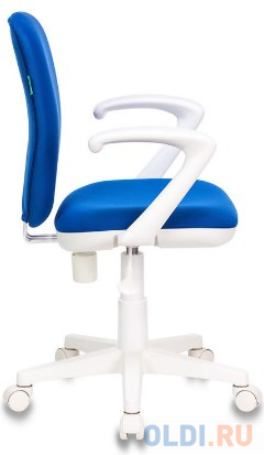 Кресло детское Бюрократ KD-W10AXSN/26-21 синий 26-21 (пластик белый) фото