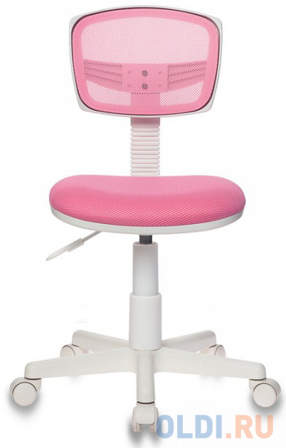 Кресло детское Бюрократ CH-W299/PK/TW-13A спинка сетка розовый TW-06A TW-13A (пластик белый) кольцо детское