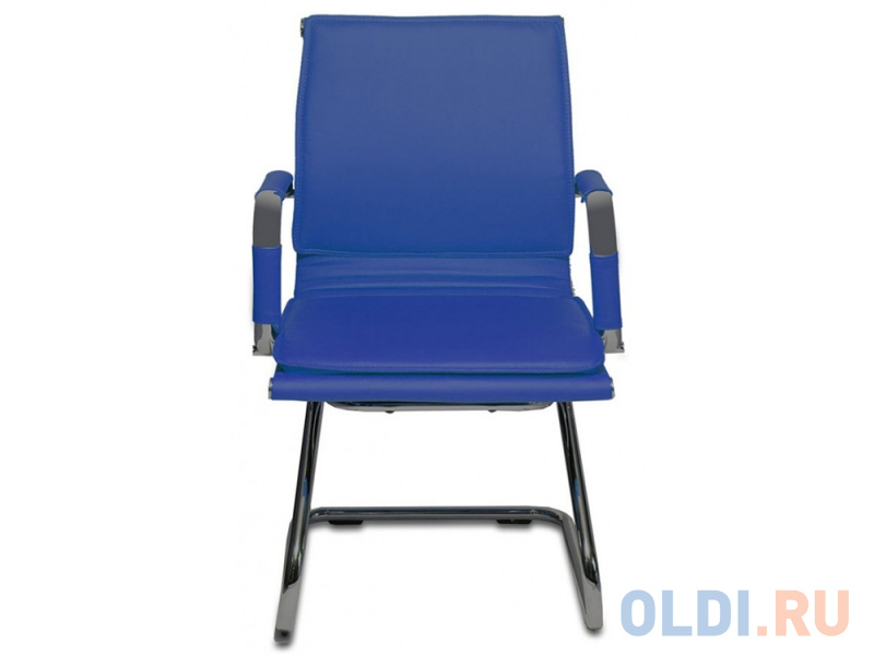 

Кресло Buro CH-993-Low-V/blue низкая спинка искусственная кожа синий