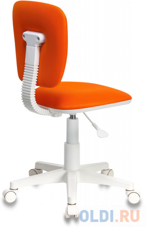 Кресло детское Бюрократ CH-W204NX/ORANGE оранжевый TW-96-1 (пластик белый) CH-W204NX/ORANGE - фото 4
