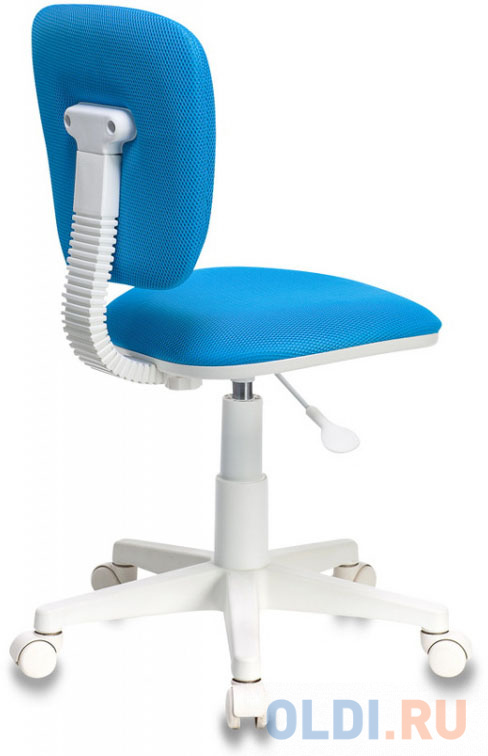 Кресло детское Бюрократ CH-W204NX/BLUE голубой TW-55 (пластик белый) CH-W204NX/BLUE - фото 4