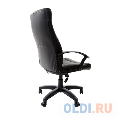 Кресло офисное BRABIX "Trust EX-535", экокожа черная, ткань серая, 531383 фото