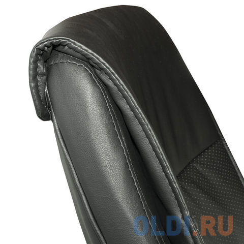 Кресло офисное BRABIX "Space EX-508", экокожа, хром, черное, 530860 фото