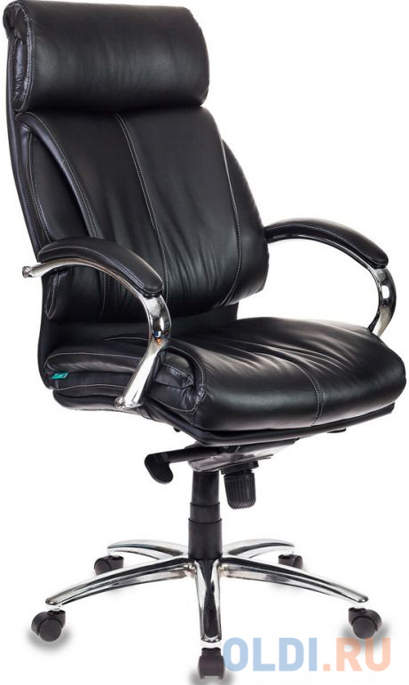 

Кресло руководителя Бюрократ T-9904SL/BLACK черный искусственная кожа крестовина хром