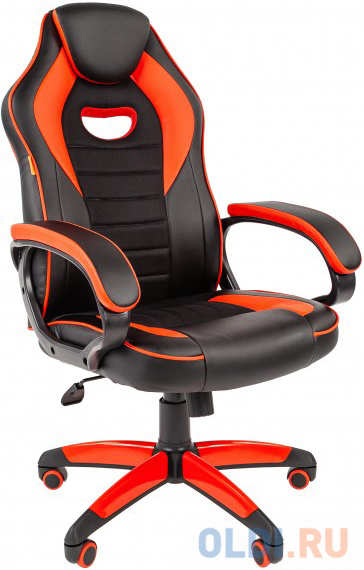 Офисное кресло Chairman   game 16 Россия экопремиум черный/красный (7024557) офисное кресло стандарт ст 68 россия экокожа черн