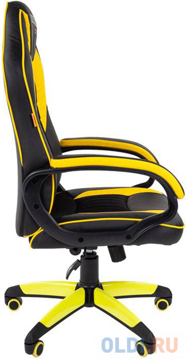 Офисное кресло Chairman   game 16 Россия экопремиум черный/желтый  (7028514) - фото 3
