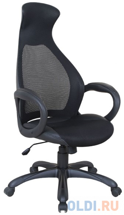 Фото - Кресло офисное BRABIX Genesis EX-517, пластик черный, ткань/экокожа/сетка черная, 531574 кресло офисное brabix strike ex 525 экокожа черная ткань черная tw 531381