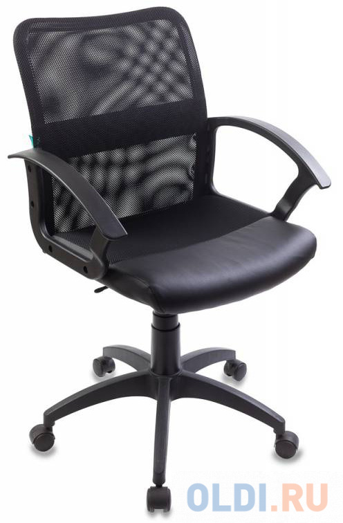 Кресло Бюрократ CH-590/BLACK искусственная кожа спинка сетка черный сиденье черный