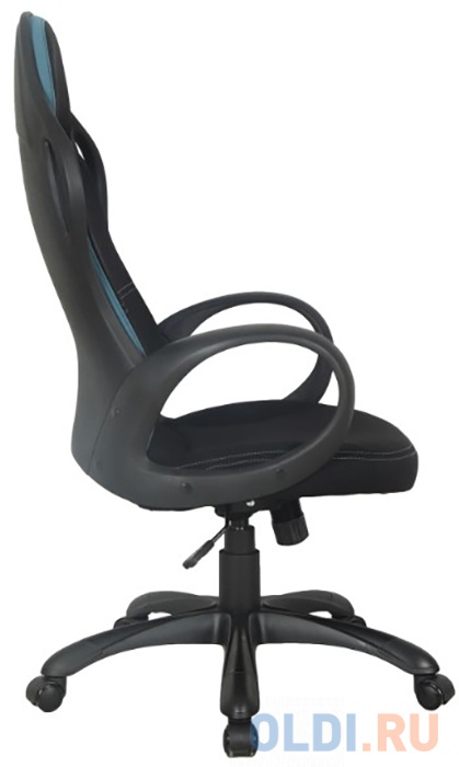 Кресло офисное BRABIX "Force EX-516", ткань, черное/вставки синие, 531572 фото