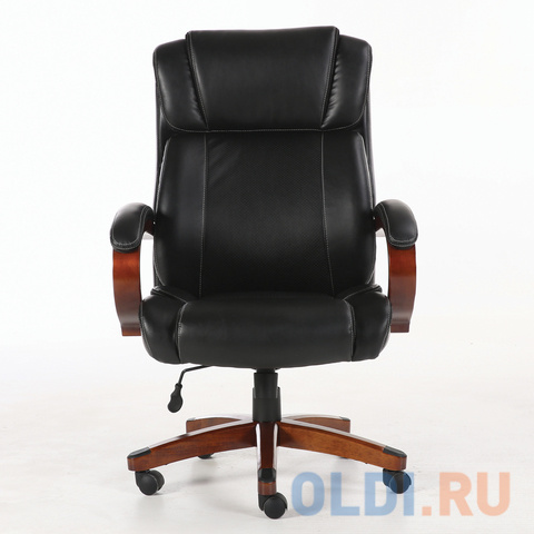 Кресло офисное BRABIX "Magnum EX-701", дерево, рециклированная кожа, черное фото