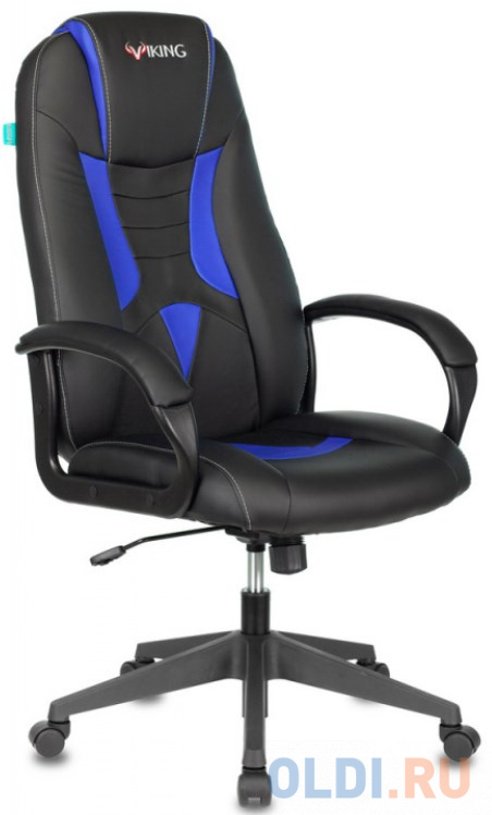 

Кресло игровое Бюрократ VIKING-8N/BL-BLUE черный/синий искусственная кожа