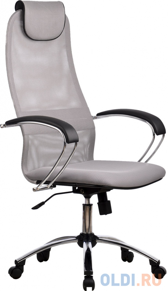 Кресло руководителя Метта BK-8 Ch № 24 светло-серый - фото 1