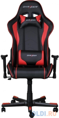 Игровое кресло DXRacer Formula чёрно-красное (OH/FE08/NR, экокожа, регулируемый угол наклона) OH/FE08/NR - фото 2