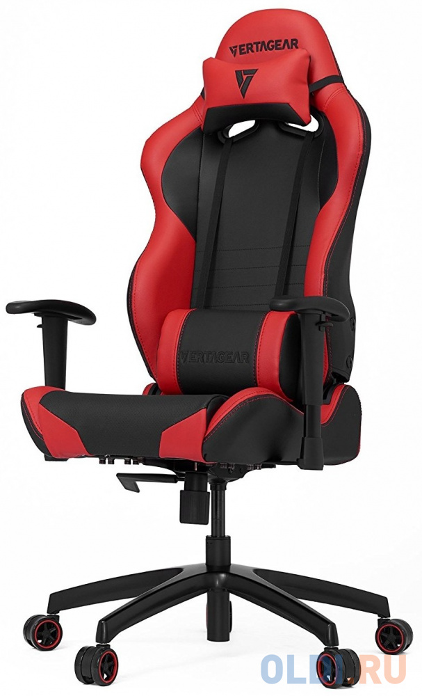 

Игровое кресло Vertagear SL2000 чёрно-красное (ПВХ-кожа, регулируемый угол наклона, механизм качания)