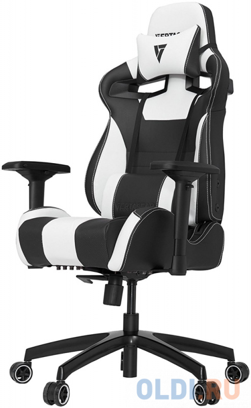 

Игровое кресло Vertagear SL4000 чёрно-белое (ПВХ-кожа, регулируемый угол наклона, механизм качания